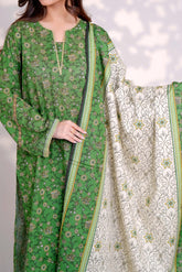 LUSH - Printed Unstitched Khaddar Suit (3 Piece) 3158